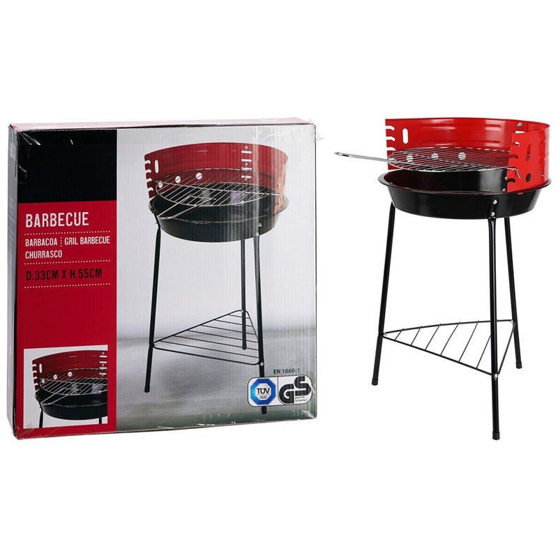 Load image into Gallery viewer, Bbq barbecue 33x32x55 cm zwart rood
