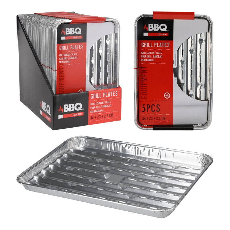 Load image into Gallery viewer, Bbq grillschalen 34x23x2.5 cm 5 stuks
