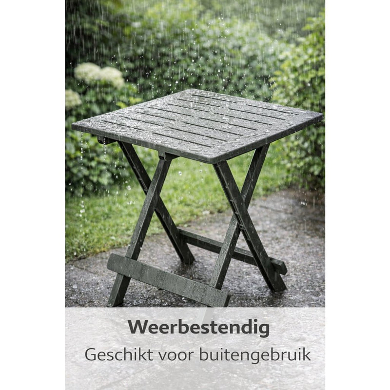 Afbeelding laden in galerijviewer, Pro garden campingtafel 50x43x43 saliegroen kunststof
