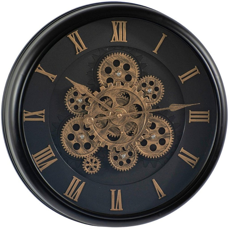 Load image into Gallery viewer, Excellent houseware analoge wandklok 40 cm goud zwart
