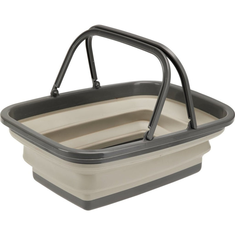 Load image into Gallery viewer, Excellent houseware opvouwbare boodschappenmand 30l 38x28x15 cm beige grijs
