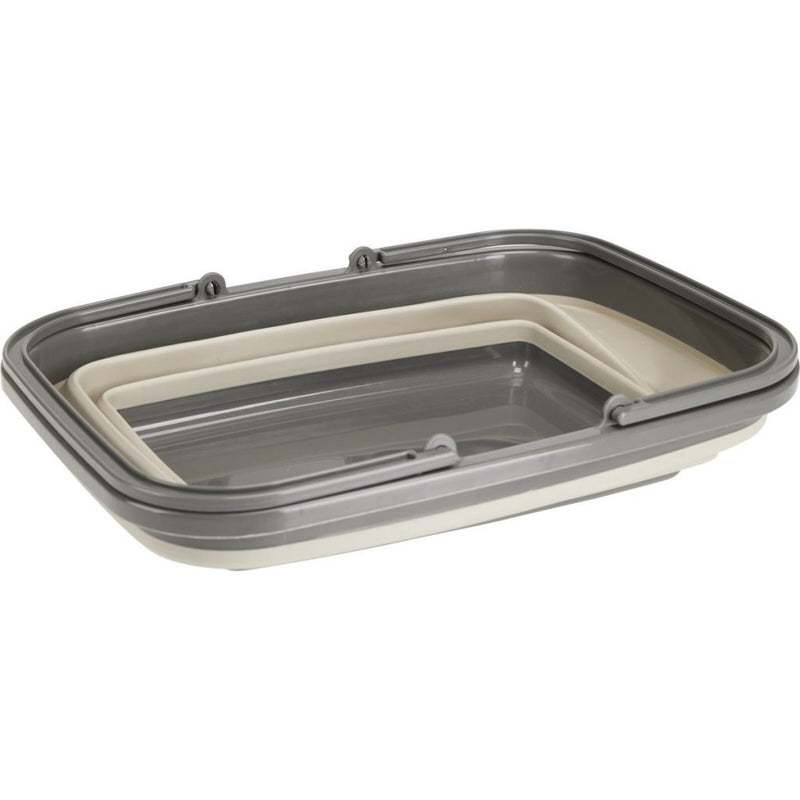 Load image into Gallery viewer, Excellent houseware opvouwbare boodschappenmand 30l 38x28x15 cm beige grijs
