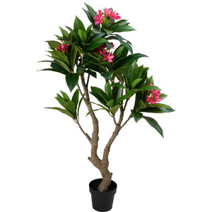 Overige merken kunstplant plumeria 75x150 cm roze groen