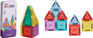 Imp magnetic tegels bouwstenen in blik 18-delig