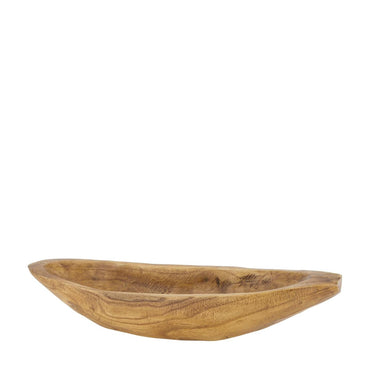 Dijk natural collections schaal ovaal hout 58x14x9cm