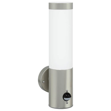 Vidaxl buiten wandlamp zilver 12 x 8,5 x 29 cm
