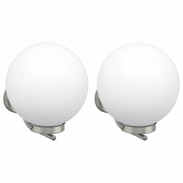 Vidaxl buiten wandlamp 2 pcs zilver 29 x 25 x 33 cm