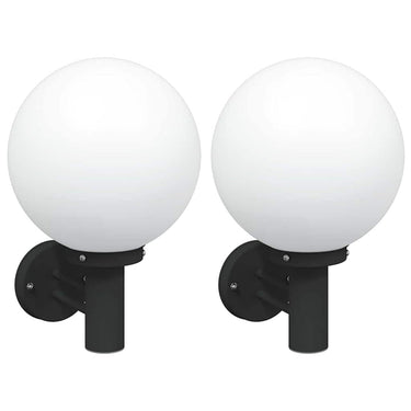 Vidaxl buiten wandlamp 2 pcs zwart 28 x 25 x 38 cm