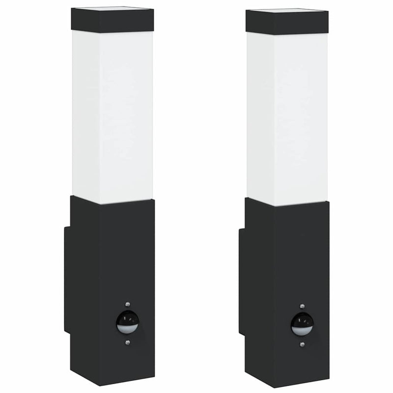 Load image into Gallery viewer, Vidaxl buiten wandlamp 2 pcs zwart 10.5 x 6 x 33 cm
