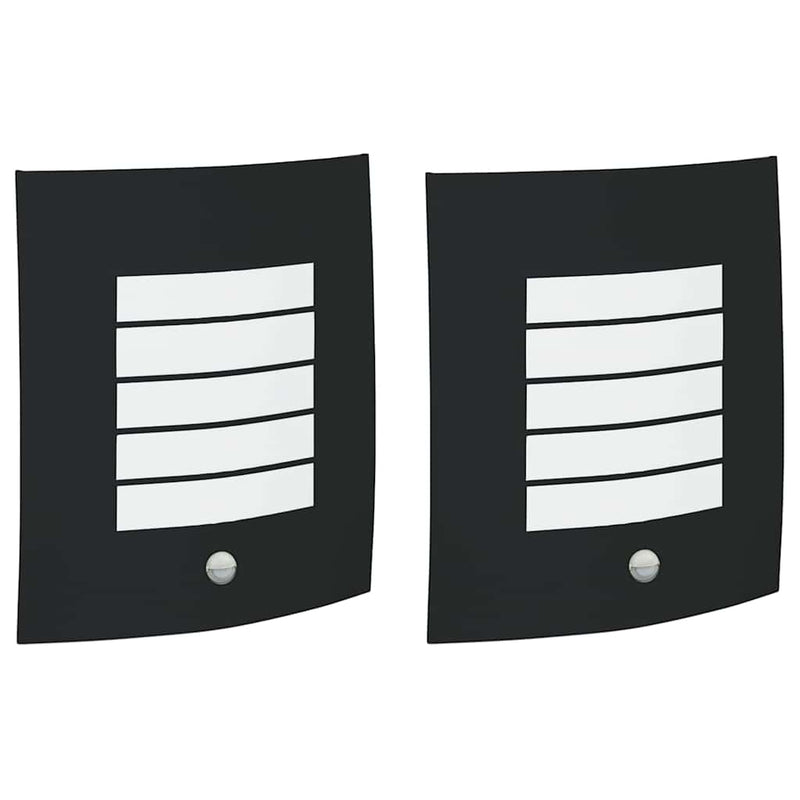 Load image into Gallery viewer, Vidaxl buiten wandlamp 2 pcs zwart 23.5 x 9 x 26 cm
