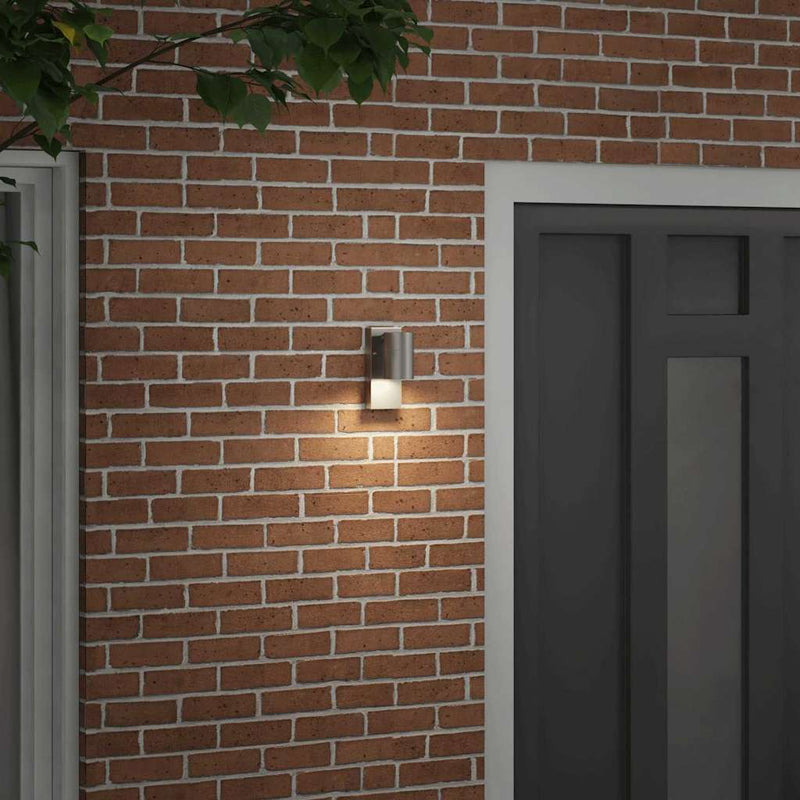 Load image into Gallery viewer, Vidaxl buiten wandlamp zilver 6,5 x 10,5 x 16 cm rvs en glas
