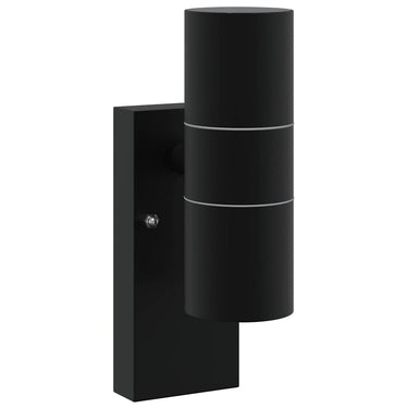 Vidaxl buiten wandlamp zwart 7 x 10 x 22 cm rvs en glas