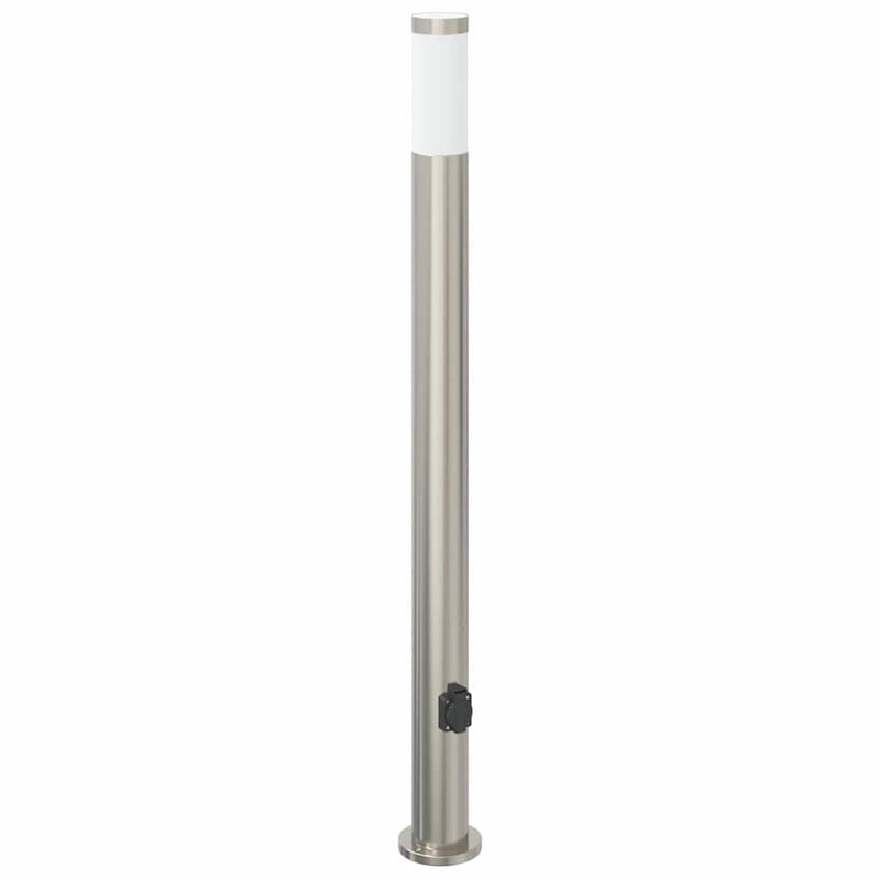 Load image into Gallery viewer, Vidaxl bolderarmatuur met stopcontact 110 cm rvs ip44
