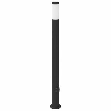 Vidaxl bolderarmatuur met stopcontact 110 cm rvs ip44