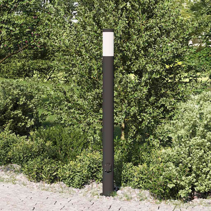 Load image into Gallery viewer, Vidaxl bolderarmatuur met stopcontact 110 cm rvs ip44
