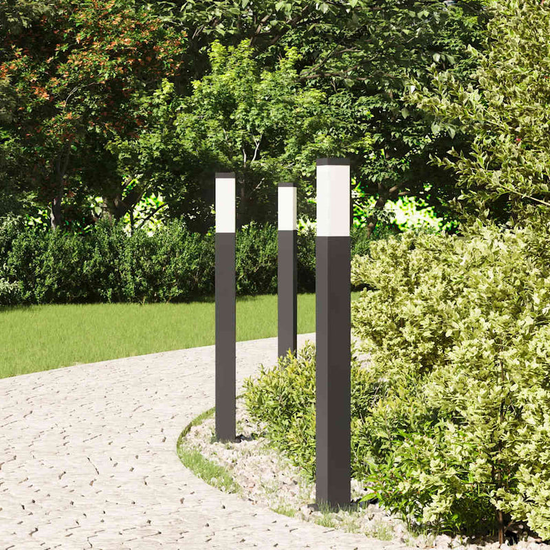 Load image into Gallery viewer, Vidaxl bolderverlichting 3 stuks 80 cm zwart ip44
