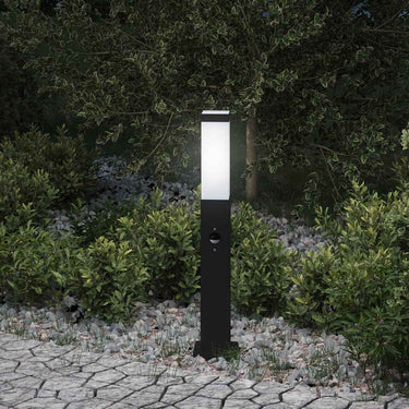 Vidaxl bolderverlichting met sensor 50 cm zwart ip44