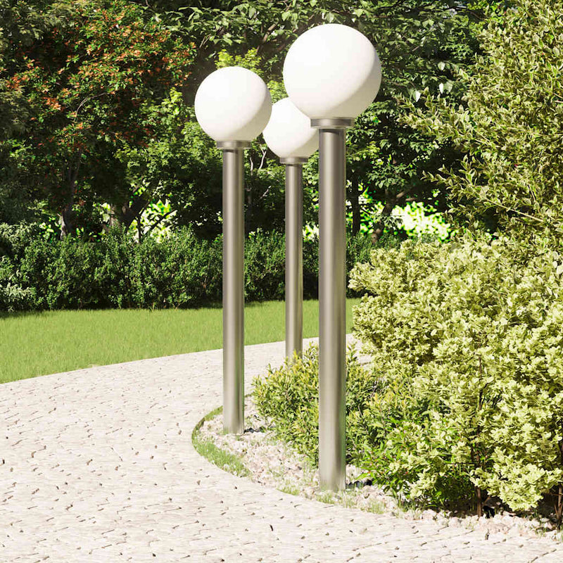 Load image into Gallery viewer, Vidaxl bolderverlichting 3 stuks 120 cm rvs ip44
