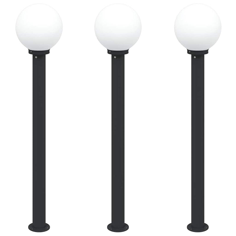 Load image into Gallery viewer, Vidaxl bolderverlichting 3 stuks 120 cm zwart ip44

