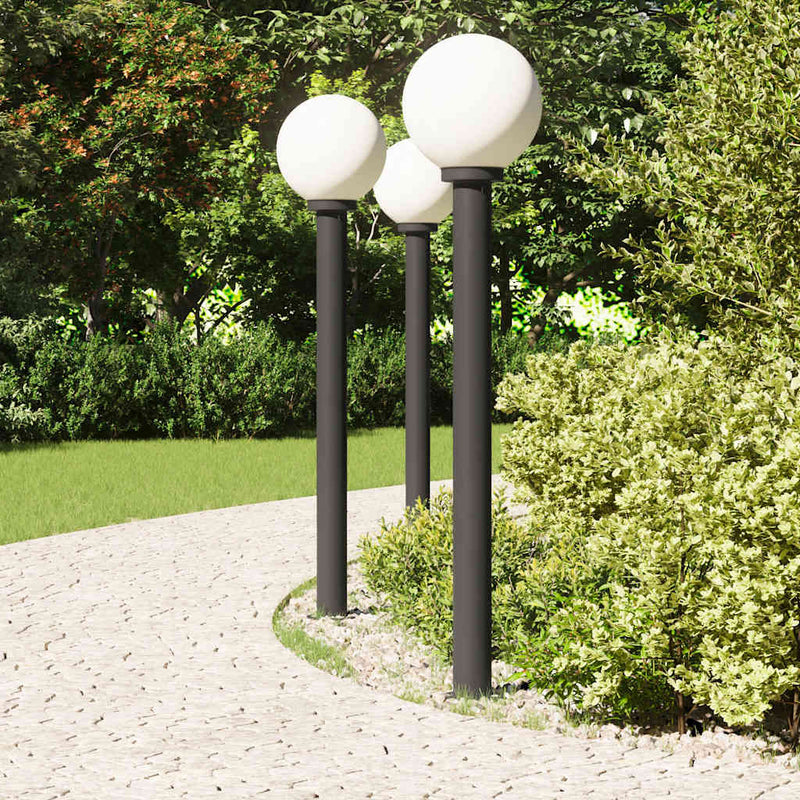 Load image into Gallery viewer, Vidaxl bolderverlichting 3 stuks 120 cm zwart ip44
