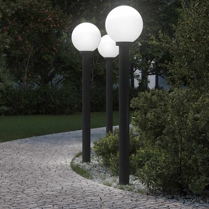 Load image into Gallery viewer, Vidaxl bolderverlichting 3 stuks 120 cm zwart ip44
