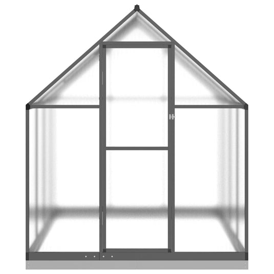 VidaXL Tuinkas met basisframe 224x169x202 cm aluminium antracietkleur