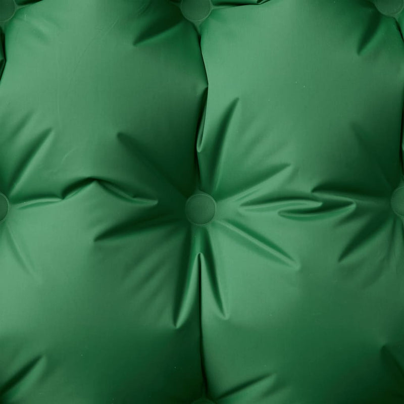 Load image into Gallery viewer, Vidaxl kampeermatras met kussen zelfopblazend 1-persoons groen
