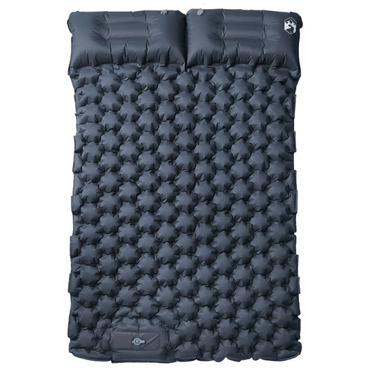 Vidaxl kampeermatras met kussens zelfopblazend 2-persoons grijs