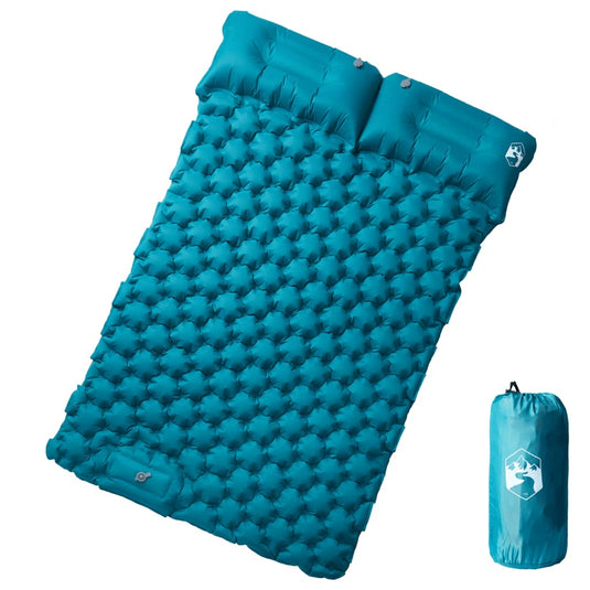 Vidaxl kampeermatras met kussens zelfopblazend 2-persoons blauw