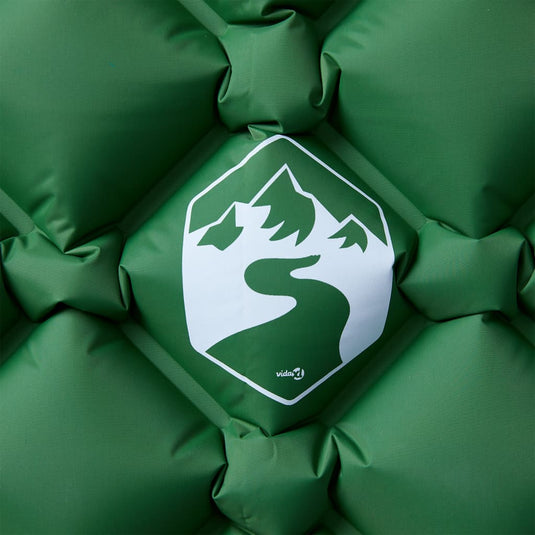 Vidaxl kampeermatras opblaasbaar 190x58x6 cm 1- persoons groen