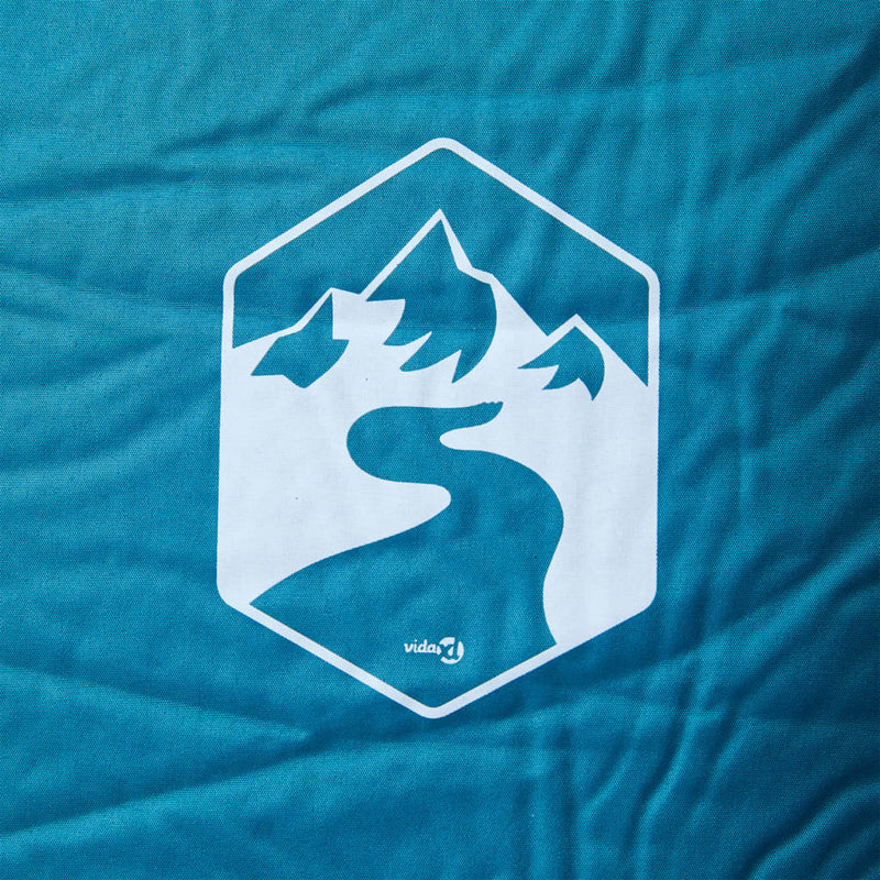 Load image into Gallery viewer, Vidaxl kampeermatras met kussen zelfopblazend 1-persoons turquoise
