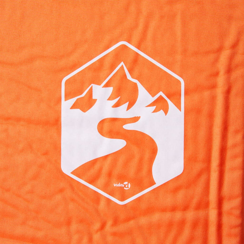Load image into Gallery viewer, Vidaxl kampeermatras met kussen zelfopblazend 1-persoons oranje
