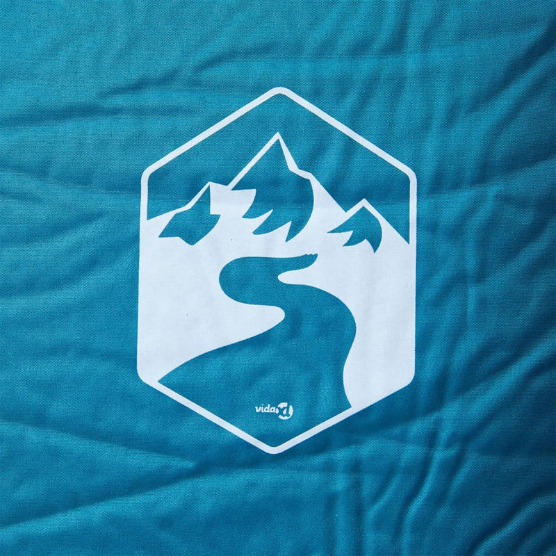 Load image into Gallery viewer, Vidaxl kampeermatras met kussen zelfopblazend 1-persoons turquoise
