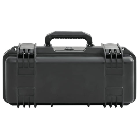 VidaXL Flightcase draagbaar 46,5x21,5x17,5 cm PP zwart