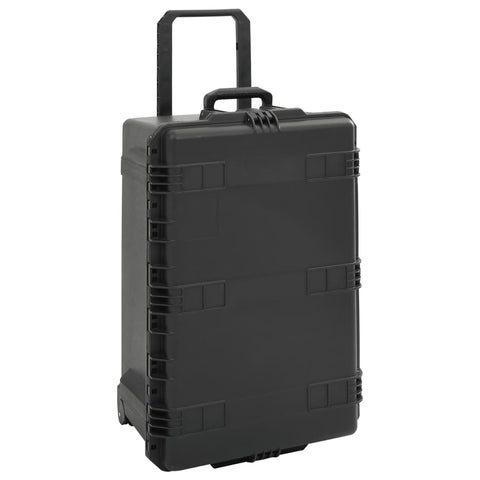 VidaXL Flightcase draagbaar 79,5x52x39 cm PP zwart