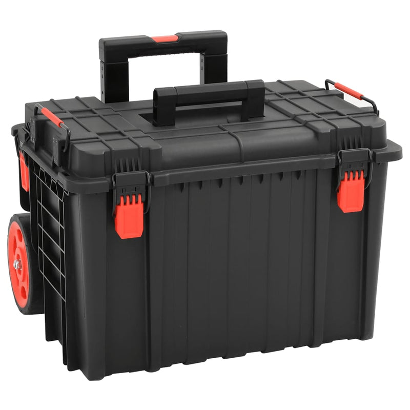 Load image into Gallery viewer, Vidaxl flightcase draagbaar 56,5x45,5x48 cm pp zwart
