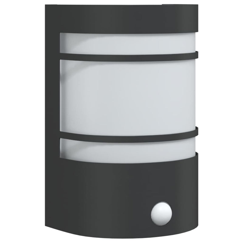Load image into Gallery viewer, Vidaxl buitenwandlamp met sensor roestvrij staal zwart
