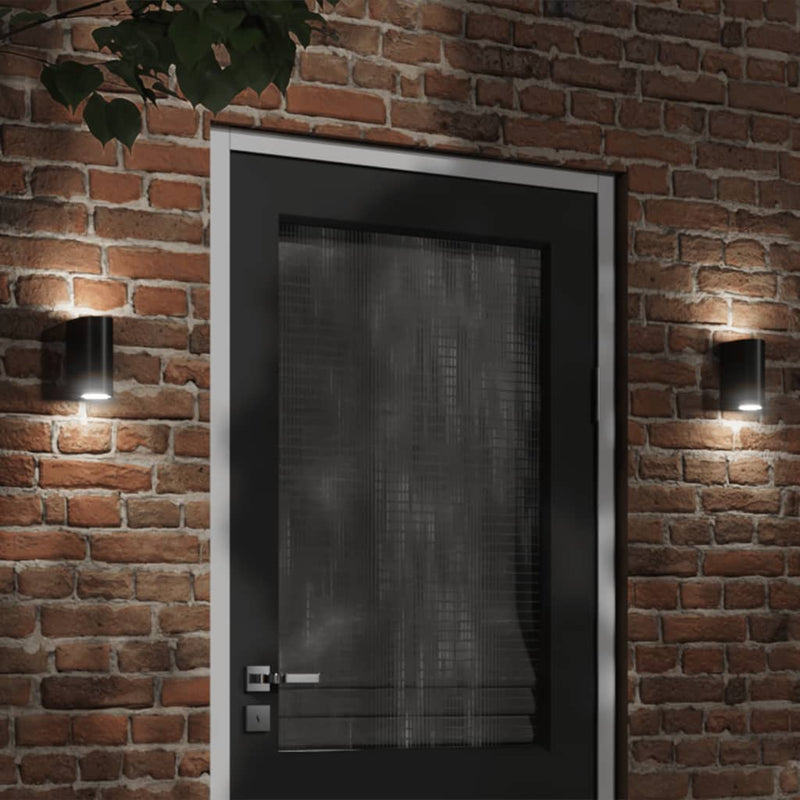 Load image into Gallery viewer, Vidaxl buitenwandlamp gegoten aluminium zwart
