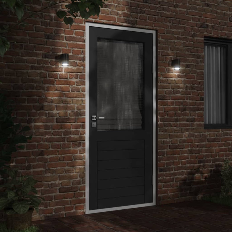 Load image into Gallery viewer, Vidaxl buitenwandlampen 2 st gegoten aluminium zwart
