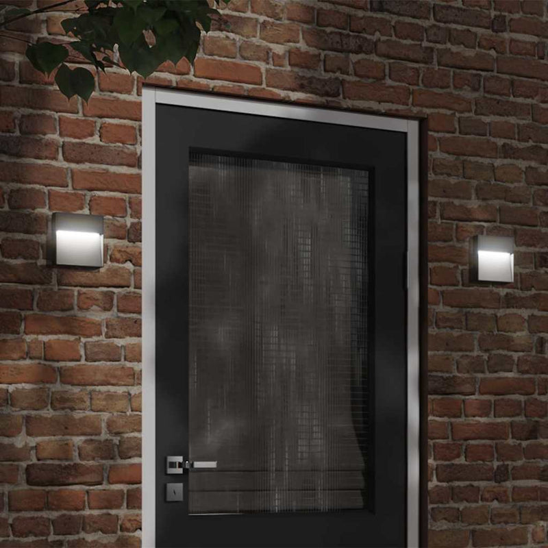 Load image into Gallery viewer, Vidaxl buitenwandlamp led gegoten aluminium zwart
