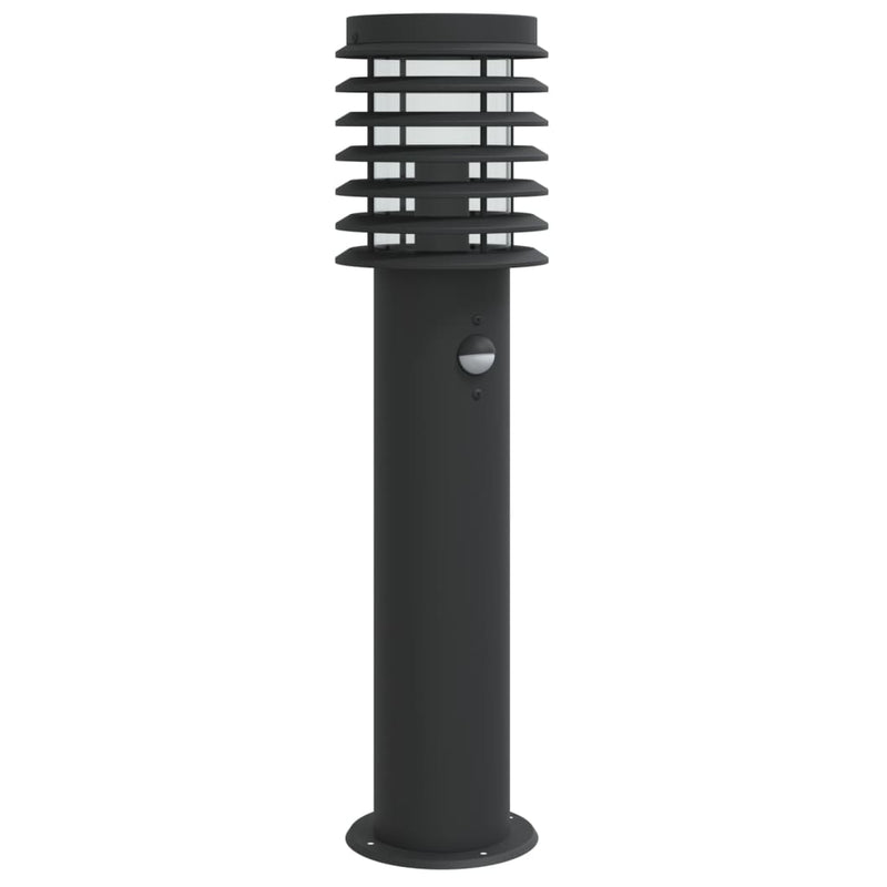 Load image into Gallery viewer, Vidaxl vloerlamp voor buiten met sensor 60 cm roestvrijstaal zwart
