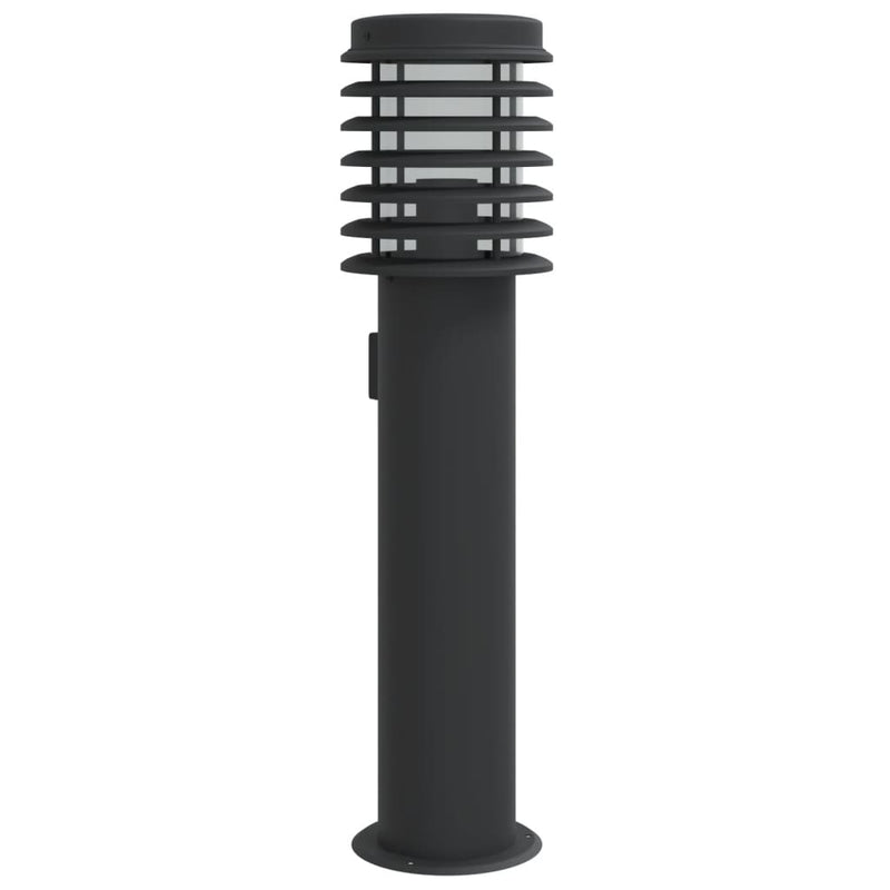 Load image into Gallery viewer, Vidaxl buitenvloerlamp met stopcontact 60 cm roestvrijstaal zwart
