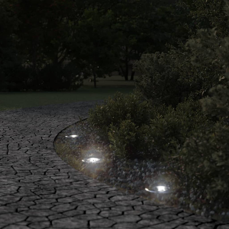 Load image into Gallery viewer, Vidaxl buitengrondverlichting rond 10,5x10,5 cm gietaluminium zwart
