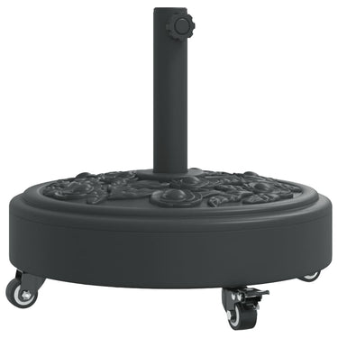 Vidaxl parasolvoet met wielen voor stok van ø38 48 mm 27 kg rond