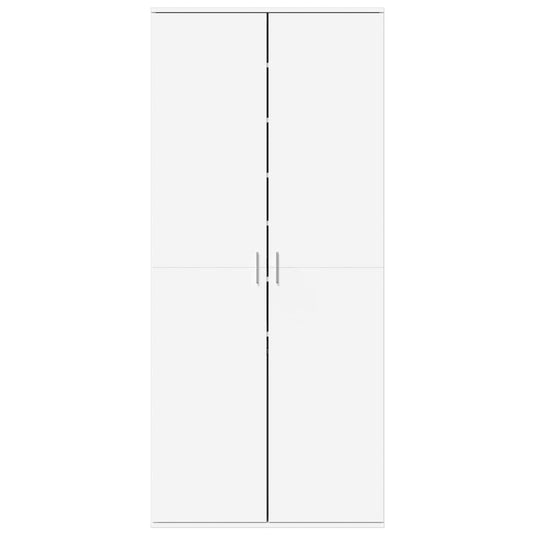 VidaXL Schoenenkast 80x39x178 cm bewerkt hout wit