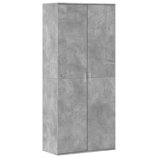 VidaXL Schoenenkast 80x39x178 cm spaanplaat betongrijs