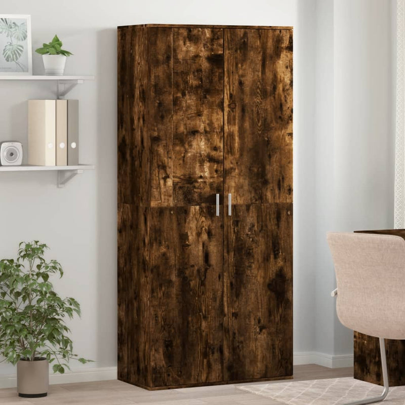 Load image into Gallery viewer, VidaXL Schoenenkast 80x39x178 cm bewerkt hout gerookt eikenkleurig
