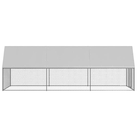 VidaXL Kippenhok 2x6x2 m gegalvaniseerd staal