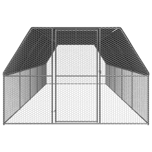 VidaXL Kippenhok 3x10x2 m gegalvaniseerd staal