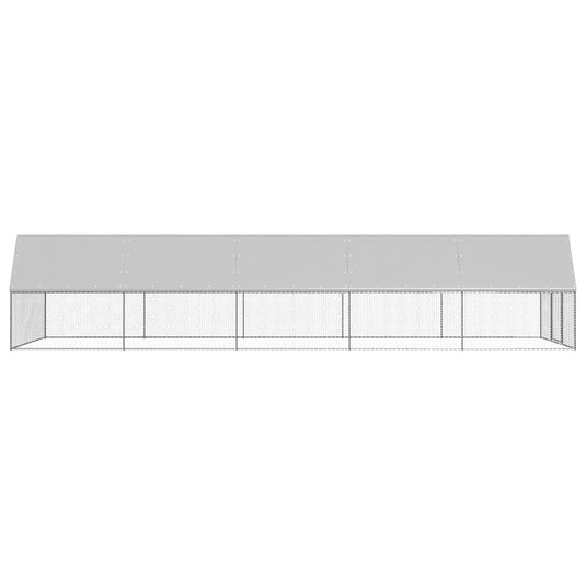 VidaXL Kippenhok 3x10x2 m gegalvaniseerd staal